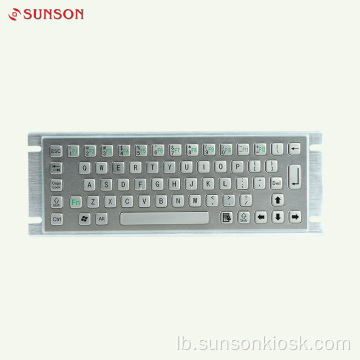 Industriell Edelstahl Metal Tastatur